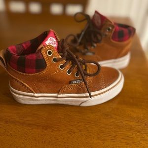 Vans tan suede shoes